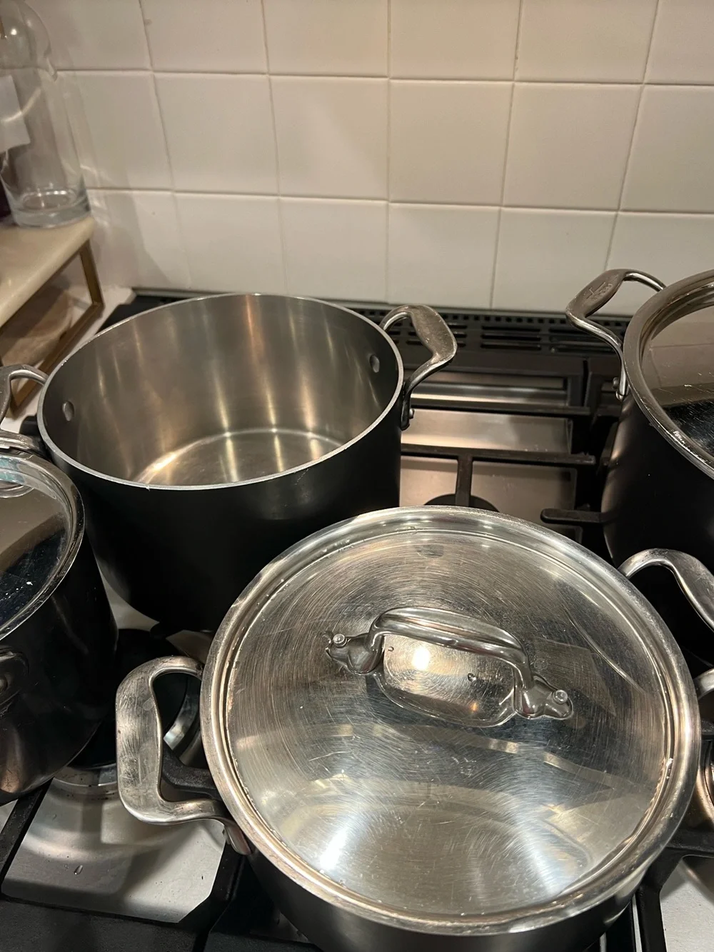 All-Clad LTD Cookware Set – 4 Pots/Pans with Lids – Made in USA